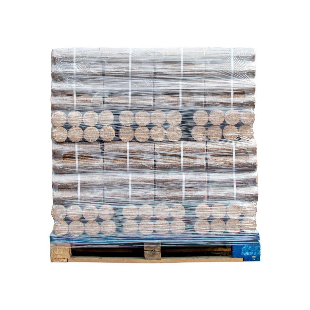 1000kgs de buches compressées, bois de chauffage densifié pour poêle à bois et cheminée