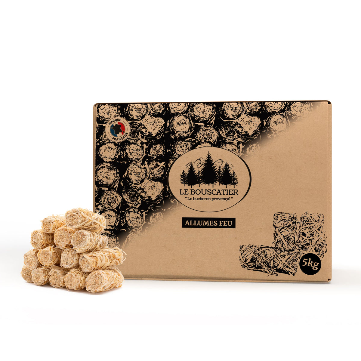 400/420u Allumes-feu en laine de Bois