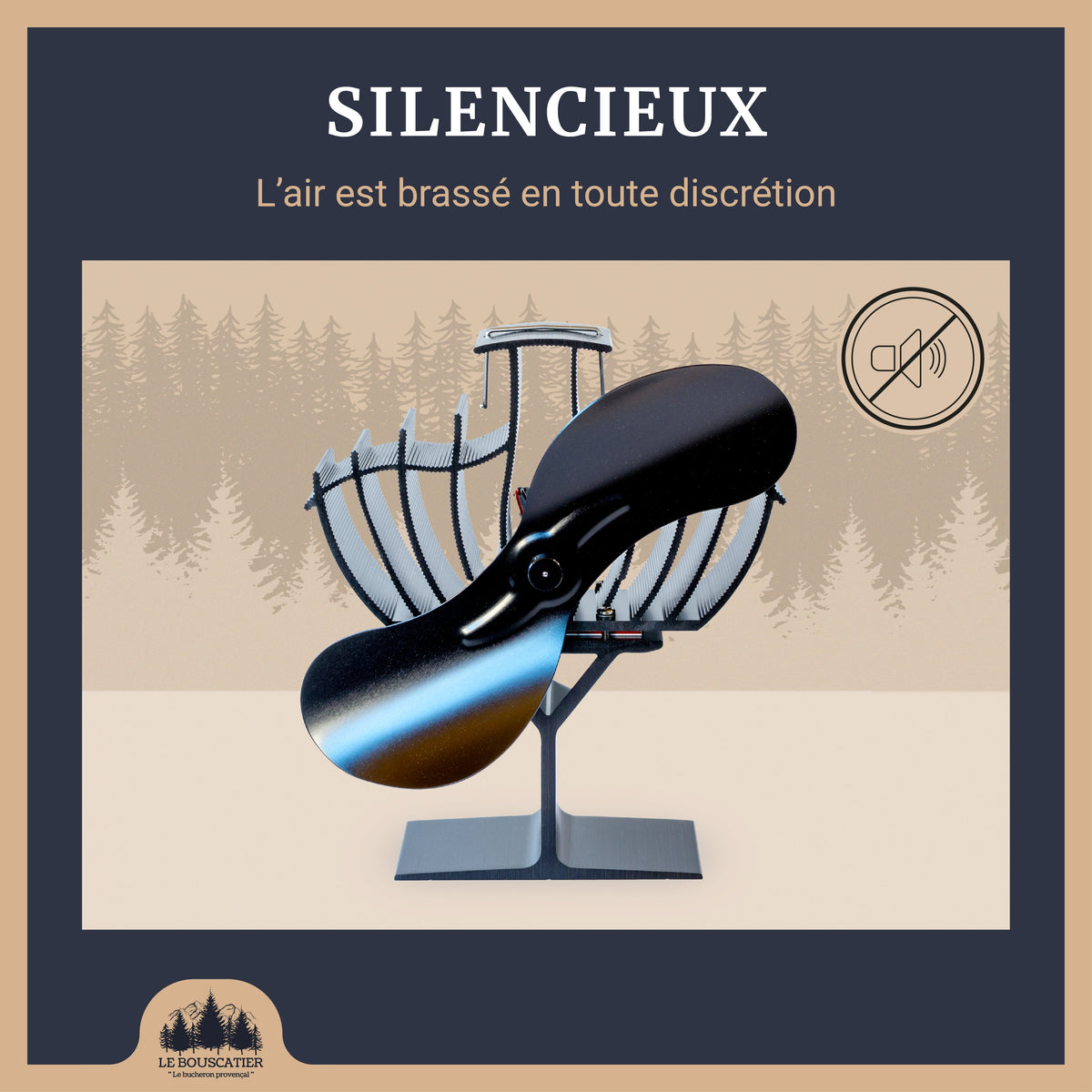 Ventilateur de poêle à bois