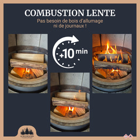 50/60u cupcake allumes-feu premium en sciure de bois 100% naturel pour barbecue et brasero