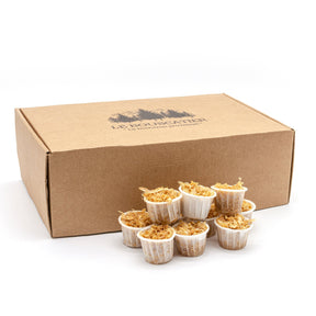 100/120u cupcake allumes-feu premium en sciure de bois 100% naturel pour barbecue et brasero